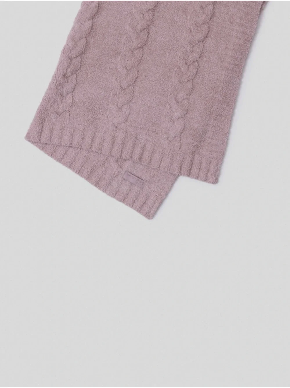 Barefoot Dreams Cable Baby Receiving blanket- Light Blush - Picture 5 of 5
